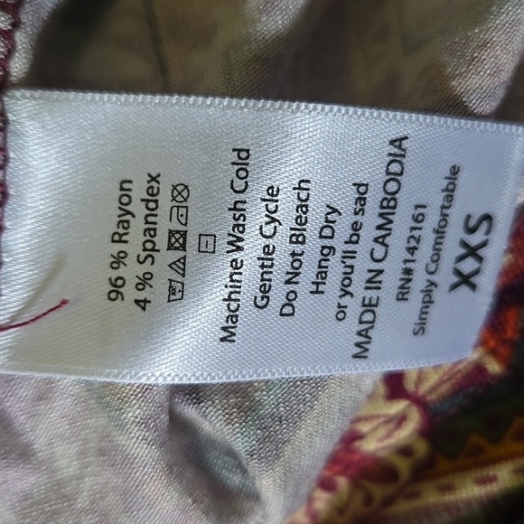 LULAROE | Irma Tunic In Hot Geometric Print Sz XXS - Picture 6 of 6